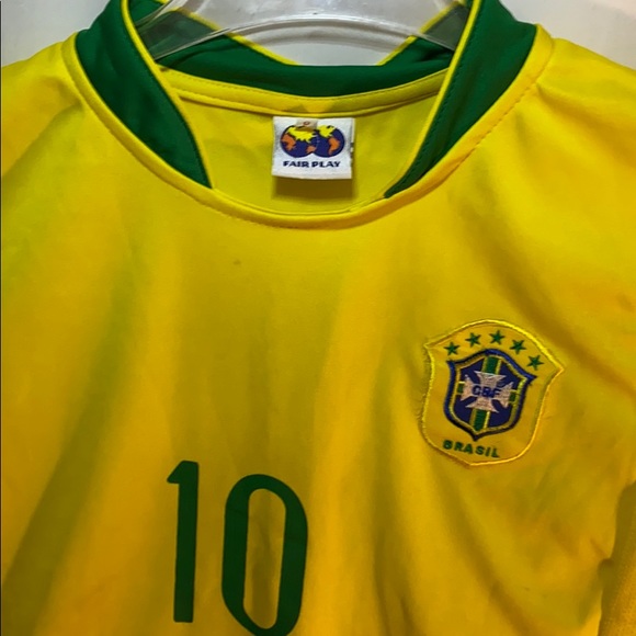 Fair Play Brasil Jersey number 10 Ronaldinho Sz 8 - Picture 4 of 7